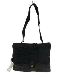 BRIEFING◆FLEET MESSENGER BAG/ショルダーバッグ/ブラック/内側状態考慮