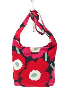 marimekko◆ショルダーバッグ/コットン/RED/026910