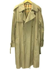 MARKAWARE◆BIG TRENCH COAT/トレンチコート/2/コットン/KHK/無地/A18C-09CO01C