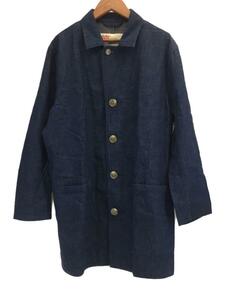 Traditional Weatherwear◆ステンカラーコート/36/コットン/ネイビー/無地/G181APFCO0070BC/デニムステンカラーコート