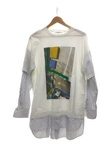 ENFOLD* long sleeve cut and sewn /38/ cotton /WHT/300FS280-1130