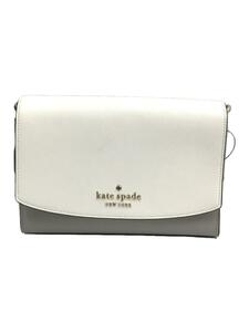 kate spade new york◆ショルダーバッグ/PVC/グレー/無地