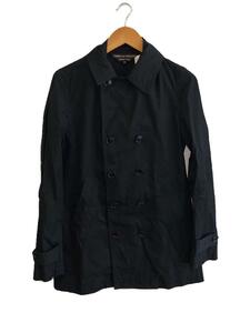 COMME des GARCONS HOMME◆ピーコート/M/コットン/BLK/ブラック/クロ/無地/PQ-B035