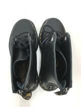 Dr.Martens◆10EYE QUAD BOOT/10ホールブーツ/UK4/BLK/レザー/AW006_画像3