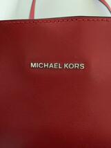 MICHAEL KORS◆トートバッグ/レザー/RED/無地/30T6SE4T2L_画像5