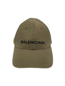 BALENCIAGA◆キャップ/-/コットン/BEG/メンズ/内側若干の変色有