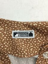 FREEDOM◆シャツワンピース/FREE/ポリエステル/CML/総柄/FOL19AW155_画像3