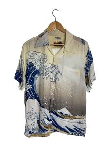 SUN SURF◆葛飾北斎 SPECIAL EDITION 神奈川沖浪裏 アロハシャツ/XL/SS37651