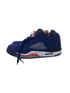 NIKE◆AIR JORDAN 5 RETRO LOW/エアジョーダンレトロロー/ネイビー/819171-417/27.5c