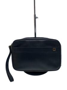 dunhill* second bag / leather /BLK/ plain 