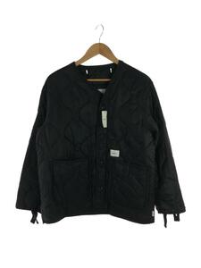 WTAPS◆キルティングジャケット/1/ナイロン/BLK/無地/192BRDT-JKM05