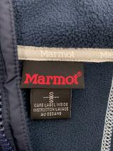 Marmot◆フリースジャケット/S/ポリエステル/ネイビー/無地/MJF-F4551W_画像3