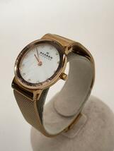 SKAGEN◆腕時計/アナログ/-/WHT/GLD/358SRRD_画像2