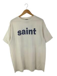 SAINT MICHAEL◆21SS/Tee Door/XL/コットン/WHT/無地