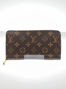 LOUIS VUITTON◆2)ジッピー・ウォレット_モノグラム・キャンバス_BRW_ブラウン/PVC/BRW/レディース