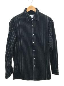 NOMA t.d.◆PIN STRIPE SHIRT/長袖シャツ/2/コットン/BLK/N30-ID02