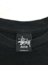 STUSSY◆Tシャツ/M/コットン/BLK/無地_画像3