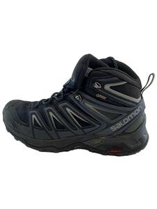 salomon◆SALOMON X ULTRA3 WIDE MID GTX/汚れアリ/25.5cm/ブラック/401293