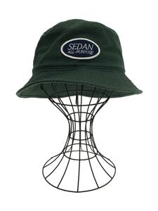 SEDAN/バケットハット/-/コットン/GRN/無地/メンズ/グリーン/フロントロゴ/帽子
