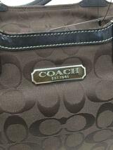 COACH◆ハンドバッグ/キャンバス/BRW/総柄/11637_画像5