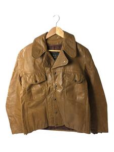 BROOKS◆レザージャケット/50s/Leather Sportswear/TALONジップ/CML