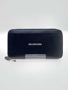 BALENCIAGA◆長財布/594290・1090・V・527545/ラウンドジップ/レザー/ブラック/メンズ