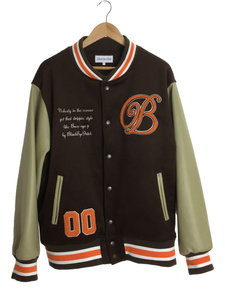 Blackeyepatch◆スタジャン/XL/ポリエステル/BRW/22SS/VARSITY JACKET