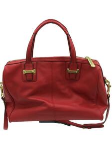 COACH◆バッグ/レザー/RED/F25296/ミニ/ボストン/2way/ショルダー