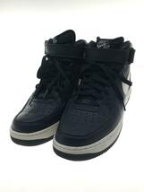 NIKE◆AIR FORCE 1 MID 07/エアフォースミッド/ネイビー/315123-404/28cm/NVY_画像2