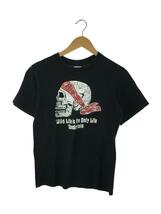 TENDERLOIN◆スカルバンダナTシャツ/S/コットン/BLK_画像1