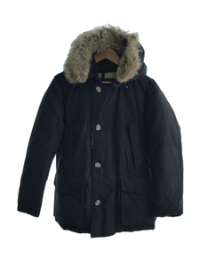 Woolrich◆ARCTIC PARKA/ダウンジャケット/S/コットン/BLU/無地