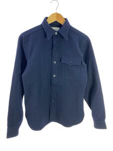 Buzz Rickson’s◆Type C.P.O. SHIRTS/36/ウール/NVY/無地/BR24961