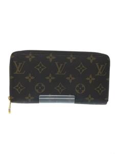 LOUIS VUITTON◆ジッピー・ウォレット_モノグラム_BRW/PVC/BRW/レディース/M60017