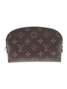 LOUIS VUITTON◆ポシェット・コスメティックPM_モノグラム・キャンバス_BRW/M47515/ポーチ/PVC/BRW/ブラウン