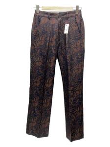 superNova.◆ボトム/S/レーヨン/BRW/ペーズリー/21AW/1 tuck wide trouser