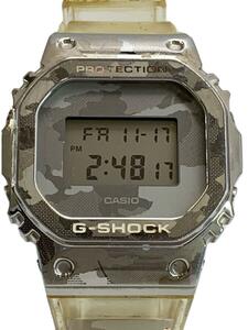 CASIO◆クォーツ腕時計_G-SHOCK/デジタル/ラバー/GRY/CLR