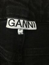 GANNI◆Mid-Rise Straight-Leg Jeans/ボトム/27/コットン/BLK/F6020_画像4