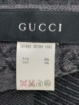 GUCCI◆マフラー/ウール/GRY/モノグラム/メンズ/281942 3G704 1062_画像2