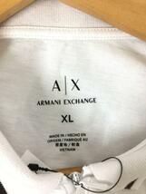 ARMANI EXCHANGE◆ポロシャツ/XL/コットン/WHT_画像3