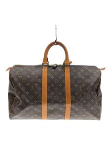 LOUIS VUITTON◆キーポル・バンドリエール45_モノグラム・キャンバス_BRW/PVC/BRW/総柄