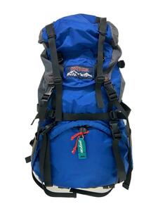 JANSPORT◆80～90s/山タグ/リュック/PVC/BLU/無地