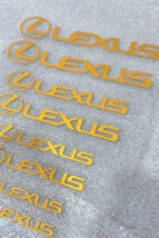 レクサス ブレーキ キャリパー ステッカー 黄 8枚セット LEXUS シール HS CT UX NX IS RX RC GS ES LS LX_画像4