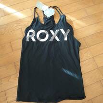 新品タグ付きロキシーＵＶカット水着タンクROXYクイックドライ黒Ｌ6930円_画像1