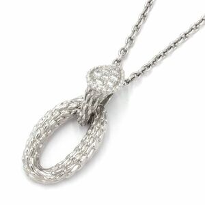  Boucheron se Lupin bo M necklace K18WG diamond new goods finish settled diamond necklace diamond pendant used free shipping 