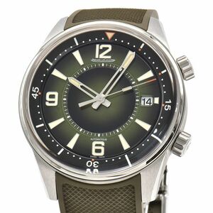 [3年保証] ジャガールクルト メンズ ポラリス Q906863J 箱保付き シースルーバック グリーン 緑文字盤 自動巻き 腕時計 中古 送料無料