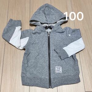 ☆BeBe 100cmサイズ　パーカー キッズ　カーディガン スウェット　ジップアップ