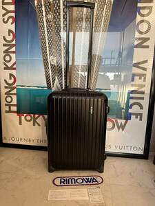 [ prompt decision / immediate payment ]! excellent! machine inside bringing in! RIMOWA Rimowa SALSA 2 wheel suitcase Carry case black black divider attaching 851.52 genuine article 