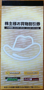 即決★イエローハット株主優待券★2700円分★2023年12月31日まで有効