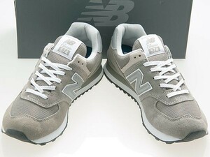 新品/NEW BALANCE/ニューバランス/ML574EVG/GRAY/グレー/ECOGREENスエード/ワイズＤ/27.0cm