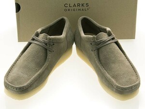  new goods /CLARKS ORIGINALS/ Clarks /WALLABEE/wala Be /DARK GREY SUEDE/ dark gray / suede /26174049/UK8.5( inside size 26.5/ external dimensions 27.5)